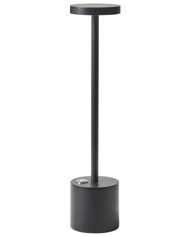 Table Lamp Black Iron Aluminium Indoor Outdoor Modern Beliani