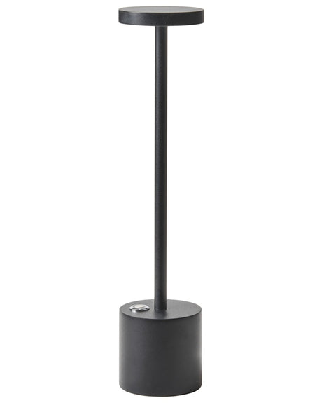 Table Lamp Black Iron Aluminium Indoor Outdoor Modern Beliani