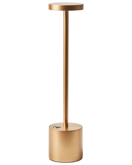 Table Lamp Gold Iron Aluminium Indoor Outdoor Modern Beliani