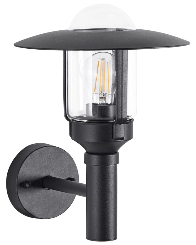 Outdoor Wall Light Lamp Black Sconce Metal Aluminium Glass Matte Modern Design Patio Garden Beliani