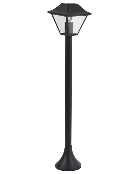 Bollard Light Black Aluminum 94 cm Path Lamp Outdoor Garden Lighting Modern Design Beliani