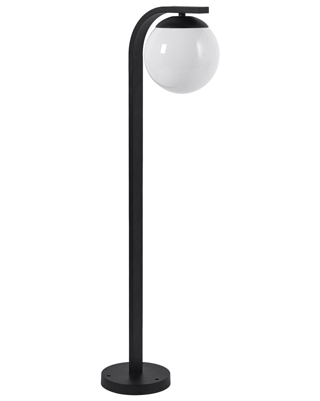 Bollard Light Black Aluminum 105 cm Path Lamp Outdoor Garden Lighting Modern Design Beliani