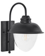 Outdoor Wall Light Lamp Black Sconce Metal Iron Glass Matte Modern Design Patio Garden Beliani