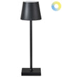 Table Lamp Black Aluminium Indoor Outdoor Modern with Touch Switch USB Cable Charging Wireless Beliani