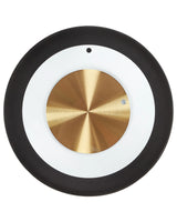 Wall Clock Black and White Steel Metal  30 cm Modern Minimalistic Design without Numbers Living Room Decor Beliani