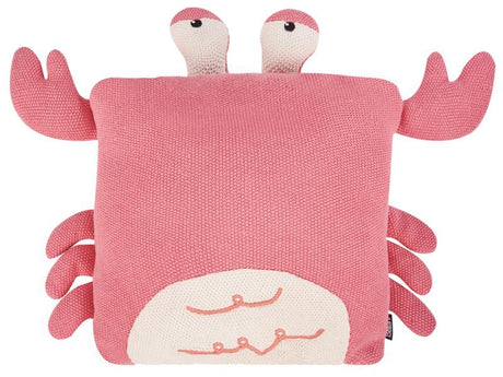 Set of 2 Kids Cushion Pink Cotton Fabric Crab Shaped Pillow with Filling Soft Children's Toy Beliani