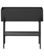 Raised Planter Box Black Metal Rectangular Indoor Outdoor Garden Bed Beliani