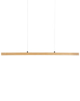 Pendant LED Lamp Light Oak Wood Minimalistic Design Lighting Hanging Light Beliani