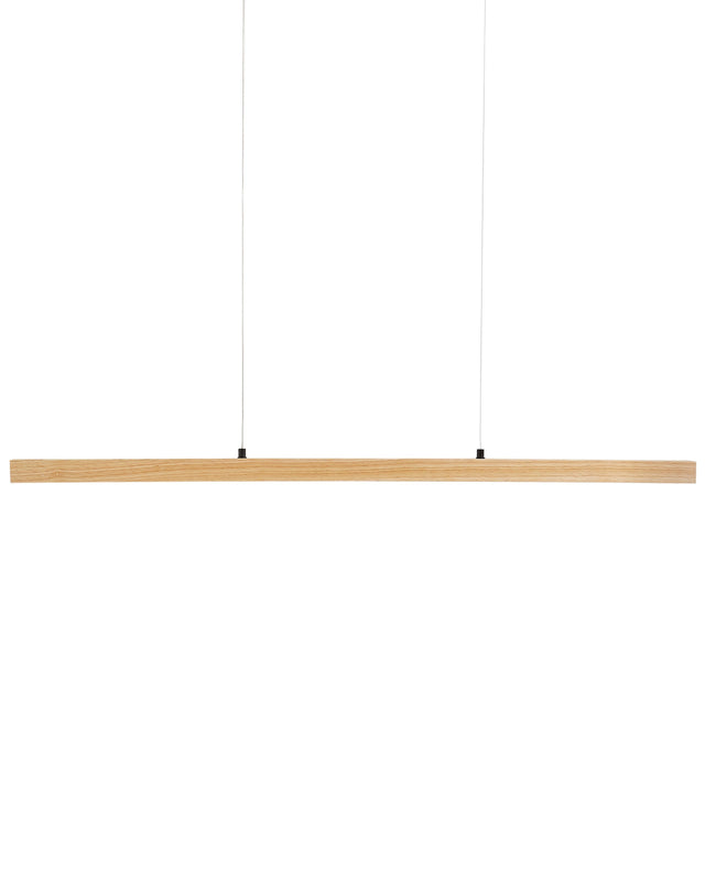 Pendant LED Lamp Light Oak Wood Minimalistic Design Lighting Hanging Light Beliani