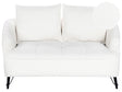 Sofa White Boucle Upholstery Wooden Frame Living Room 2 Seater Beliani