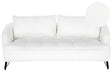 Sofa White Boucle Upholstery Wooden Frame Living Room 3 Seater Beliani