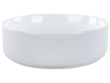 Countertop Wash Basin White Ceramic 360 mm Glossy Round Bathroom Sink Beliani