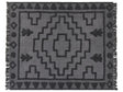Blanket Grey Cotton 200 x 220 cm Big Blanket Bed Throw Tufted Pattern Boho Style Beliani