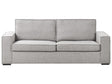 Sofa Bed Grey  Fabric 2 Seater Convertible Sleeper Sofa with a Frame and Mattress Beliani