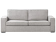 Sofa Bed Grey  Fabric 3 Seater Convertible Sleeper Sofa with a Frame and Mattress Beliani