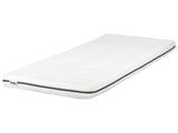 Memory Foam Mattress White EU Single Size 2ft6 Zippered Cover Medium Beliani
