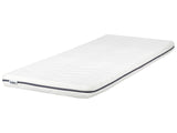 Memory Foam Mattress White EU Single Size 3ft Zippered Cover Medium Beliani