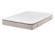 Latex Pocket Mattress White and Beige EU Double Size Medium Zippered Removable Polyester Cover Bedroom Accessories Beliani