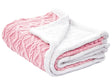 Bedspread Pink Soft Fabric 150 x 200 cm Blanket Coverlet Lining Beliani