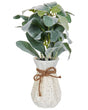 Artificial Potted Plant Green Synthetic Materia 30 cm Lamb's Ear Plant Decorative Indoor Accessory Beliani