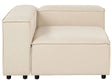 Right Hand Corner Section Beige Polyester 1-Seat Sofa Module Modern Single-Seat Black Legs Living Room Beliani