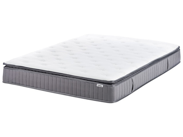 Pocket Sprung Mattress EU King Size Cooling Memory Foam Filling Removable Cover 5ft3 Medium Firm Modern Design Quilted Beliani