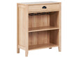 Sideboard Light Wood Particle Board Traditional Elegant 1 Drawer 2 Shelves Living Room Storage Beliani
