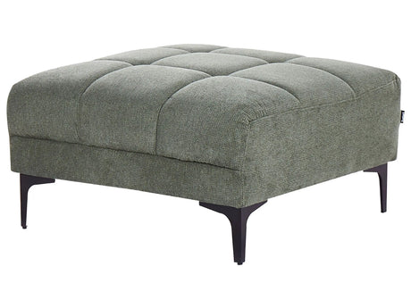 Ottoman Green Fabric 80 x 88 x 41 cm Footrest Sofa End Beliani