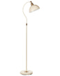 Floor Lamp Beige Metal Adjustable Shade and Arm On-Off Switch Bedroom Living Room Home Office Lighting Industrial Design Beliani