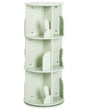 Rotating Bookshelf Light Green MDF 3 Tier Bunny Motif Kids Room Beliani
