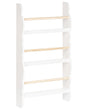 Wall Bookshelf White 3 Tier Pine Wood MDF Kids Room Beliani