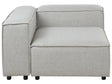 Right Hand Corner Section Light Grey Polyester 1-Seat Sofa Module Modern Single-Seat Black Legs Living Room Beliani