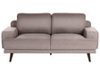 2 Seater Sofa Brown Fabric Water-Reppelent Classic Style Sofa Beliani