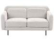 2 Seater Sofa Off-White Fabric Water-Reppelent Classic Style Sofa Beliani