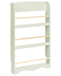 Wall Bookshelf Light Green 3 Tier Pine Wood MDF Kids Room Beliani