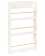 Wall Bookshelf White 3 Tier Pine Wood MDF Kids Room Beliani