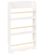 Wall Bookshelf White 3 Tier Pine Wood MDF Kids Room Beliani
