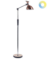 Floor LED Lamp Copper Synthetic Material 169 cm Height Dimming CCT Modern Lighting Home Office Beliani