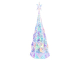 Outdoor LED Decoration Multicolour Iridescent Lighted Tree LED Lights Beliani