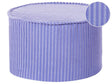 Pouffe Light Violet Cotton 40 x 25 cm Round Fabric Velvet Structure Ribbed Corduroy Removable Cover Machine Washable Beliani