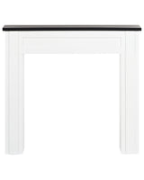 Fireplace Mantel White MDF 110 x 22 x 100 cm Fireplace Surround Classic Traditional Living Room Beliani