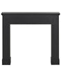 Fireplace Mantel Black MDF 110 x 22 x 96 cm Fireplace Surround Traditional Retro Living Room Beliani