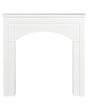 Fireplace Mantel White MDF 110 x 23 x 106 cm Fireplace Surround Cottage Traditional Living Room Beliani