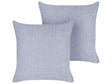 Set of 2 Cushions Violet Polyester 45 x 45 cm Removable Covers Home Accessory Living Room Beliani