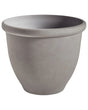 Plant Pot Planter Solid Grey Stone Mixture Polyresin Matt Outdoor Resistances Round  49 cm All-Weather Beliani