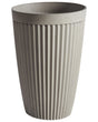 Flower Pot Beige Stone Mixture Polyresin  39 cm Tall Matt Indoor and Outdoor Use Beliani