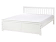 Bed Frame White Pine Wood MDF EU King Size 5ft3 Headboard Minimalist Beliani