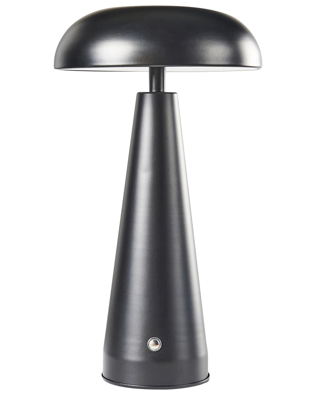 Table Lamp Black Iron Indoor Wireless Dimmer Home Light Modern Design Beliani