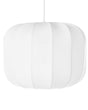 Hanging Pendant Lamp White Nylon Shade Modern Design Living Room Light Beliani