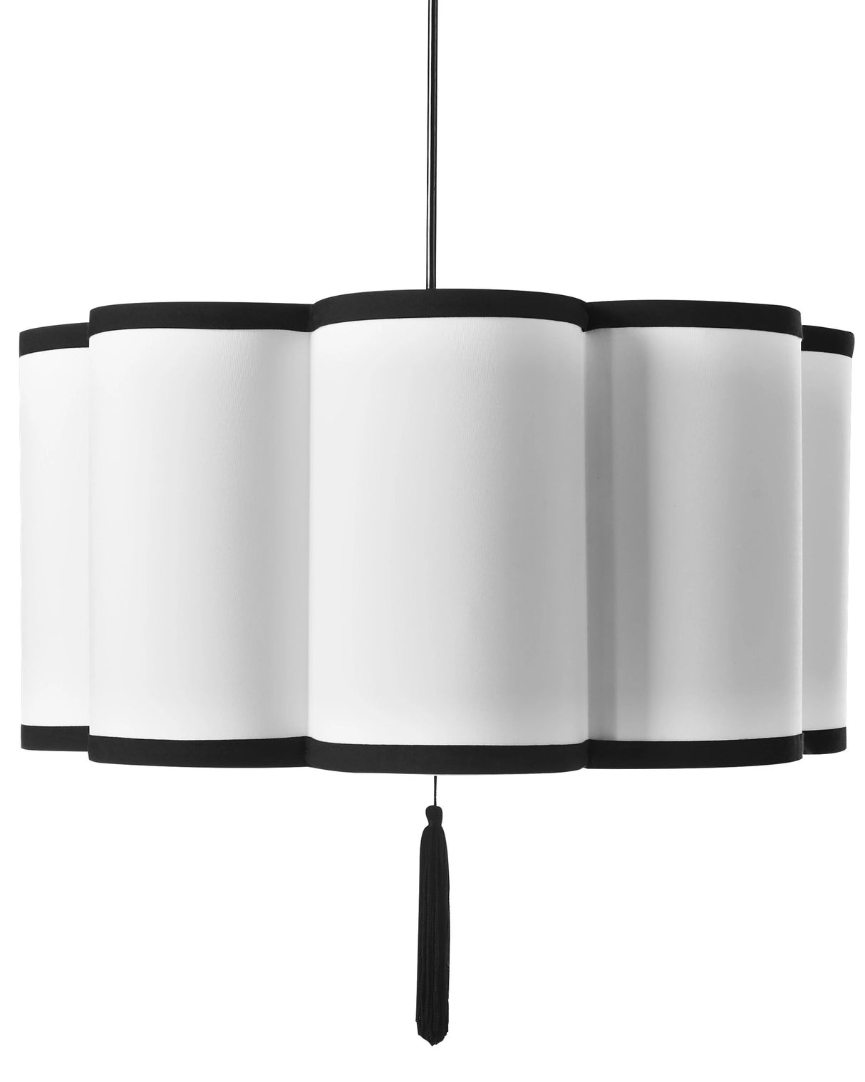 Hanging Pendant Lamp White Nylon Shade Modern Design Living Room Light Beliani